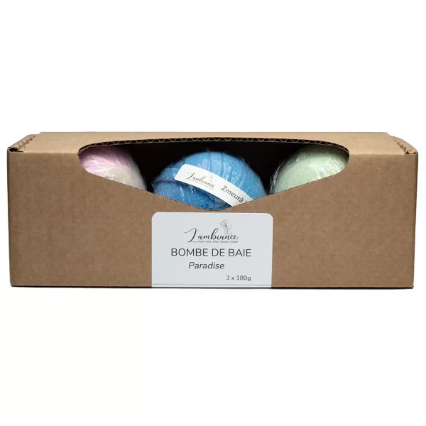 Set bombe de baie spumante - Paradise - L'Ambiance