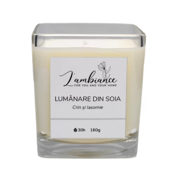 Lumanare parfumata din Soia - Crin si Iasomie - L'Ambiance