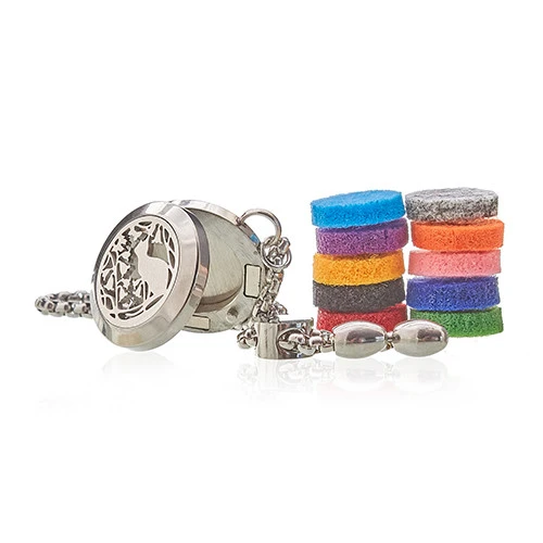 Bratara Aromaterapie - Pisica si Flori - 20mm - L'ambiance Bratara Aromaterapie - Pisica si Flori - 20mm - L'ambiance